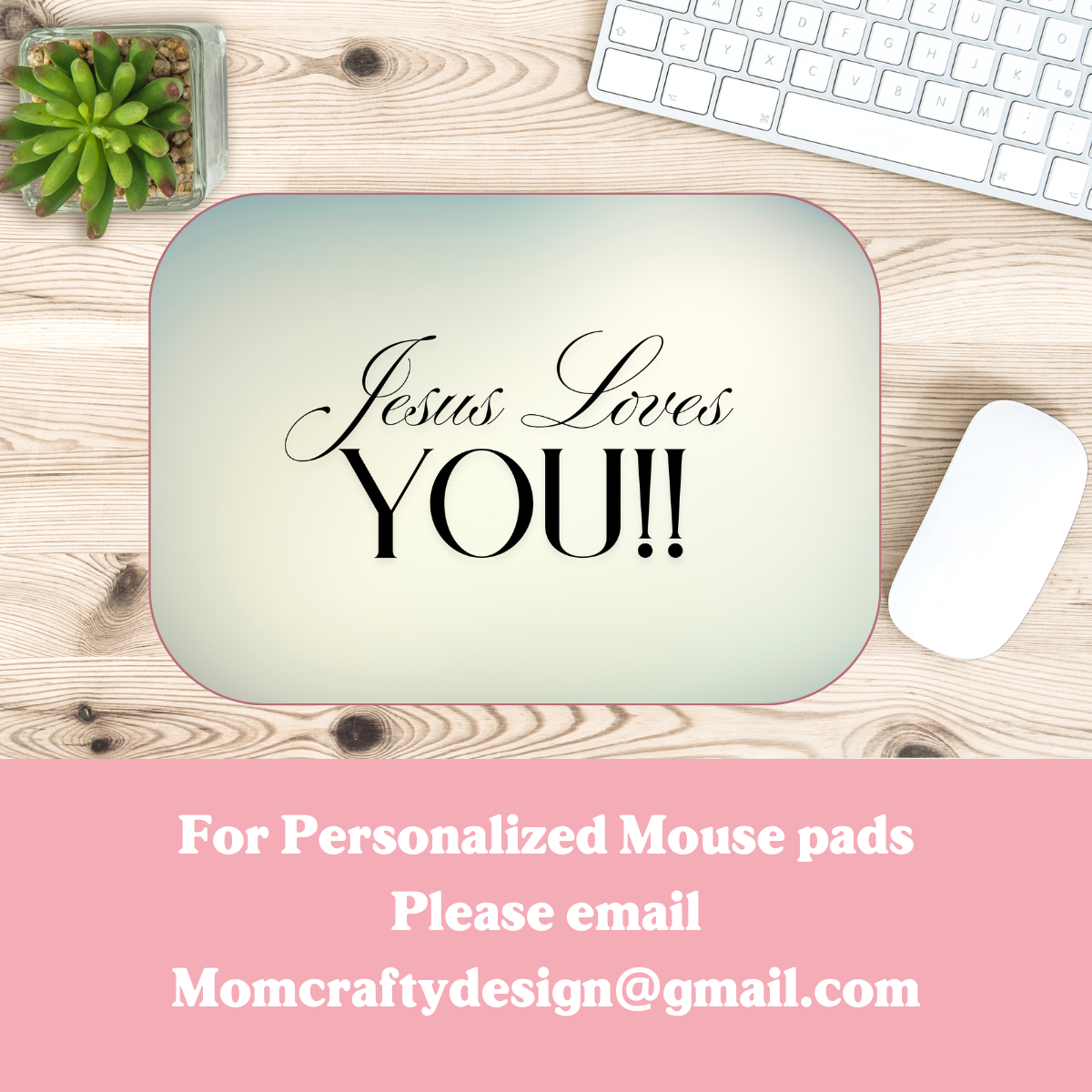 Customizable Mouse Pad | Personalized Design for Work, Home, or Gifting