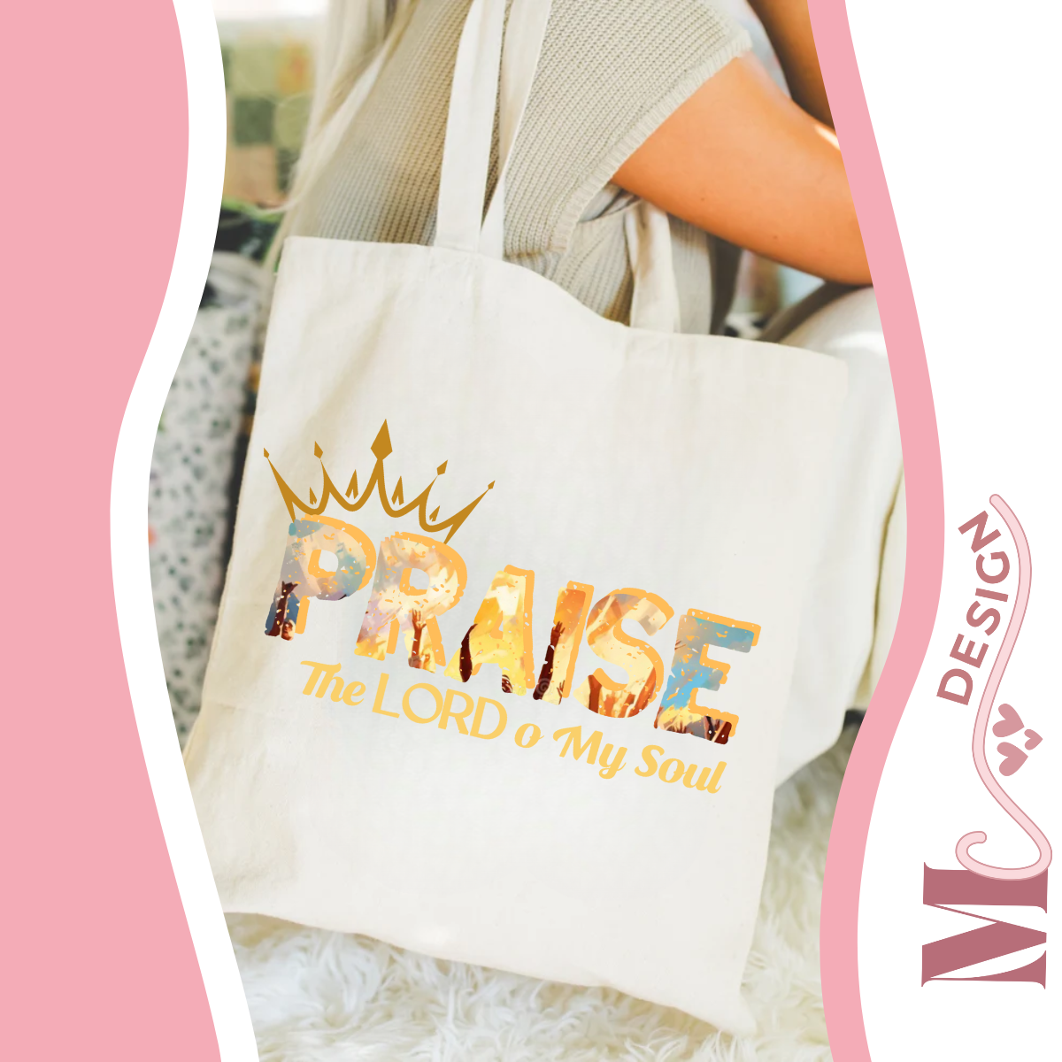 Soulful Praise: Praise the Lord Tote Bag