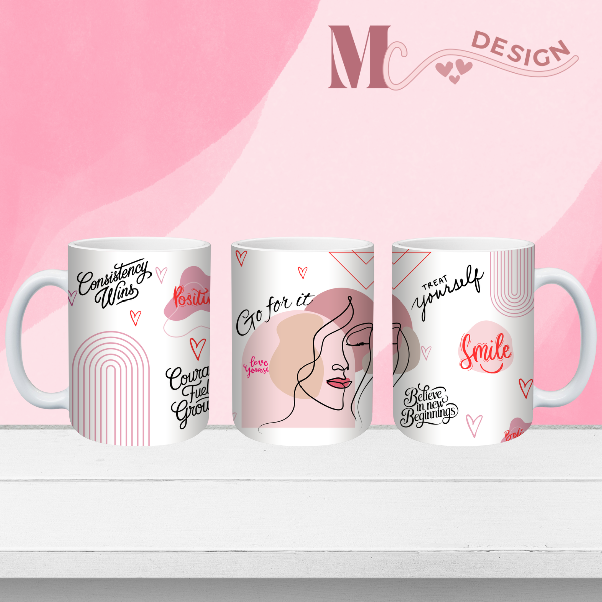 EmpowerHER: Go For It! Motivational Mug