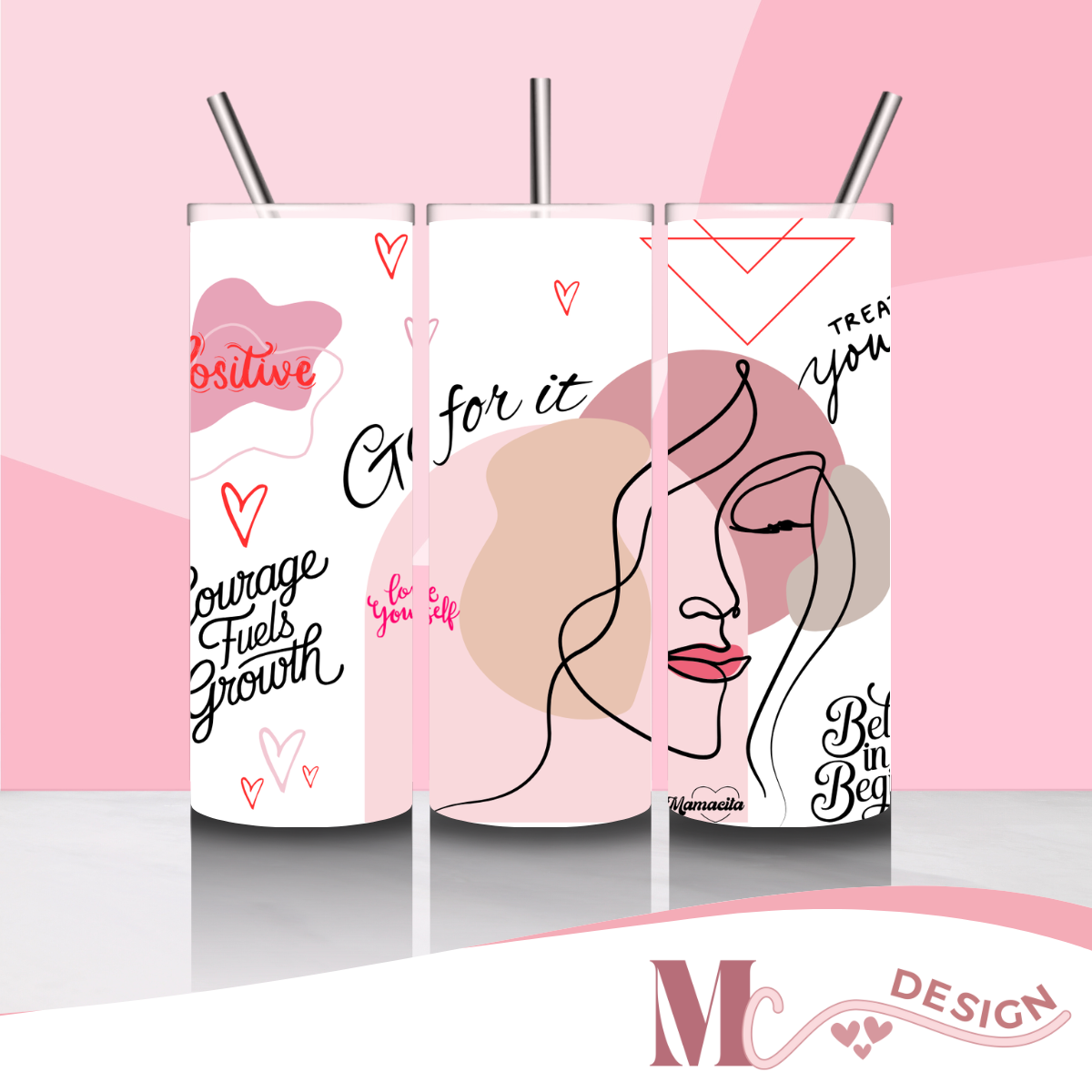 EmpowerHER: Go For It! Motivational Tumbler