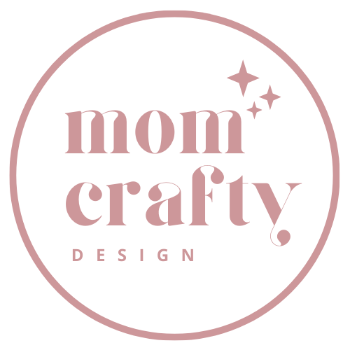 mom crafty design logo